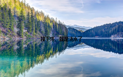 接下来, 就是浇水了