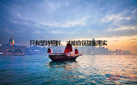 只有坚持照料, 才能收获甜蜜果实