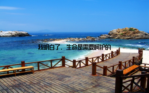 我明白了, 生命是需要呵护的