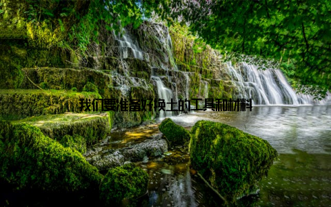 我们要准备好换土的工具和材料