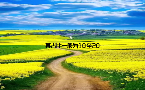 其占比一般为10至20