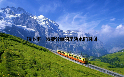 接下来, 我要分享的是浇水的时间